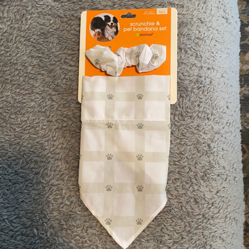 Pet Bandana and Scrunchie set